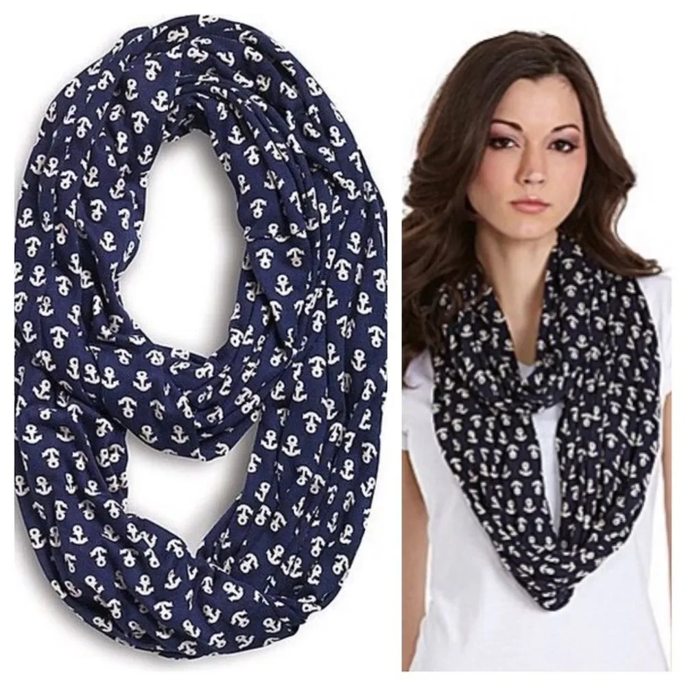 Sperry Anchor Print Infinity Scarf